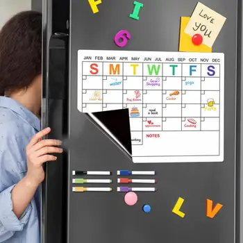 1 комплект магнитной доски сообщений на холодильник магнит стираемая поверхность для письма еженедельник для домашней кухни