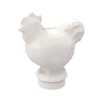  10 шт. MOC Кирпичные детали 95342 Курица Совместимый Строительный блок Частица DIY Assmble Kid Puzzle Brain Toy Подарок на день рождения