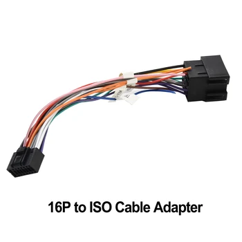 16P на ISO Кабельный адаптер 16-контактный штекер ISO Женский разъем для автомобиля с 16-контактным гнездом Медный провод Аксессуары для кабельных дорог