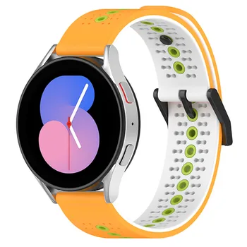 20 мм ремешок для часов трехцветный браслет для Samsung Galaxy Watch5 Band Аксессуары для часов
