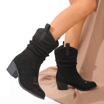 2023 Горячая распродажа кожаных сапог для женщин Ботильоны Женская роскошная нескользящая дизайнерская обувь Платформа Резиновые женские ботильоны