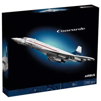 2023 НОВИНКА 10318 Airbus Concorde Building Kit Первый в мире сверхзвуковой авиалайнер Модель космического шаттла Развивающая игрушка для детей