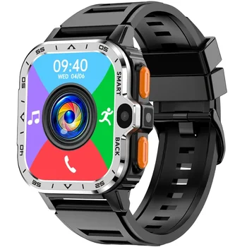 2024 4G Android Smart Watch Мужчины с SIM-картой Wi-Fi Двойная камера Google Play GPS Smartwatch 2,03 дюйма 800 мАч Сердечный ритм NFC Часы