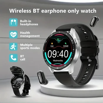 2024 Смарт-часы 2-в-1 TWS Беспроводные наушники для вызова Bluetooth Полностью сенсорный экран Монитор сердечного ритма Спортивная музыка Смарт-часы X7