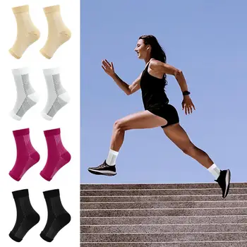 3 пары Компрессионные носки Носки для йоги без пальцев ног Дышащие впитывающие пот Противоскользящие носки для икр Аксессуары для йоги