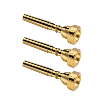 3 шт. Комплект Мундштук для трубы 3C 5C 7C Аксессуары для трубы, Набор мундштуков для латунных труб для начинающих (золотой)