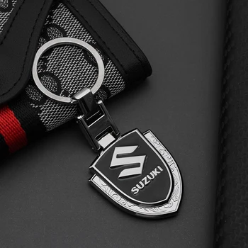 3D Металл + Кожа Автомобиль Логотип Брелок Брелок Брелок Для Ключей Для Suzuki Swift Sport Vitara Jimny SX4 Alto Splash Декоративный аксессуар
