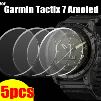 5-1 шт. Защитные пленки из закаленного стекла для Garmin Tactix 7 Amoled HD Защитная пленка для экрана с полным покрытием для Tactix 7 Amoled