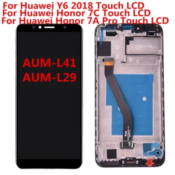 5.7 '' Для Huawei Y6 2018 ЖК-дисплей Сенсорный экран Дигитайзер для Huawei Y6 Prime 2018 ЖК-дисплей ATU L11 L21 L22 LX1 LX3 L31 L42 Экран