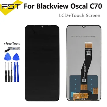 6.5''Оригинал для ЖК-дисплея Blackview Oscal C70 + дигитайзер с сенсорным экраном в сборе Ремонтная деталь для стеклянного ЖК-датчика Blackview C70