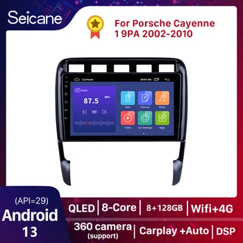 Android 13 Автомагнитола для Porsche Cayenne 1 9PA 2002 2003-2010 2 DIN Мультимедийный видеоплеер Стерео GPS Carplay + Автоматическая навигация