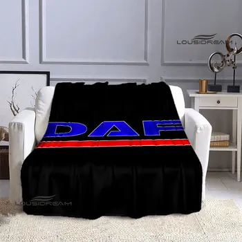 DAF грузовик принт одеяло с логотипом теплое фланелевое мягкое и удобное модное декоративное одеяло домашнее дорожное одеяло подарок на день рождения