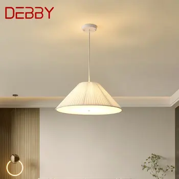 DEBBY Современный подвесной светильник Nordic LED Творчество Простота Складки Белый Подвесной Светильник Для Дома Столовая Спальня