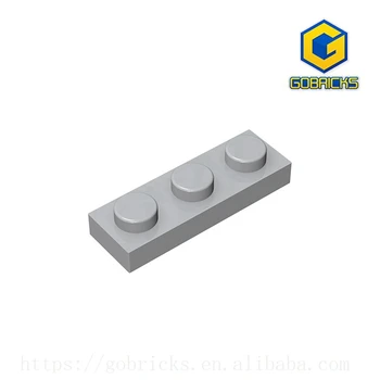 Gobricks GDS-503 Тарелка 1x3, совместимая с конструктором LEGO 3623 из детских игрушек Пластина частиц DIY MOC Технические