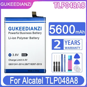 GUKEEDIANZI Сменный аккумулятор TLP 048A8 5600 мАч для аккумуляторов мобильных телефонов Alcatel TLP048A8