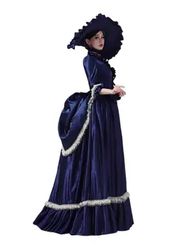 KEMAO Бальное платье Марии-Антуанетты в стиле рококко Барокко 18 век Эпоха Возрождения Викторианские платья