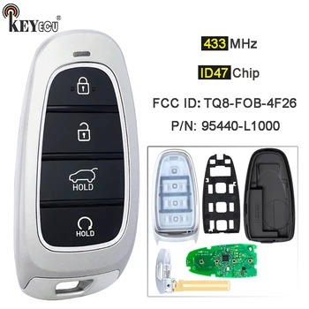 KEYECU 433 МГц ID47 Чип Арт: 95440-L1000 Идентификатор FCC: TQ8-FOB-4F26 Умный брелок дистанционного управления GO без ключа для Hyundai Sonata 2019 2020 2021
