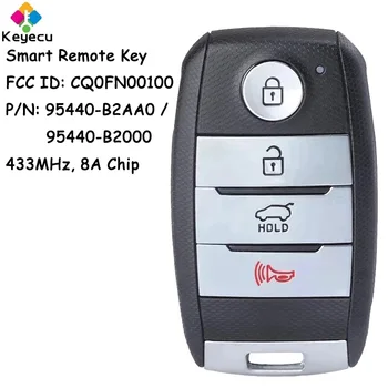 KEYECU Smart Remote Control Автомобильный ключ с 4 кнопками 433 МГц 8A Чип для Kia Soul 2014 2015 2016 2017 fob 95440-B2AA0, 95440-B2000