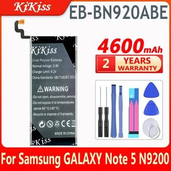 KiKiss EB-BN920ABA Аккумулятор для Samsung GALAXY Note 5 N9200 N920t N920c Note5 SM-N9208 Мобильный телефон Заменить бесплатные инструменты