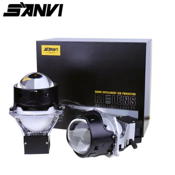 SANVI 2PCS L50 Bi Светодиодный лазерный проектор Объектив В фаре 5500K 70W Hella 3R G5 Автопроектор Объектив Лампа Автомобильный свет Аксессуар