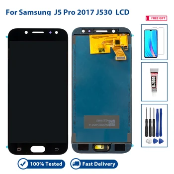 SUPER AMOLED ЖК-ДИСПЛЕЙ для SAMSUNG Galaxy J5 Pro 2017 J530 ЖК-дисплей Сенсорный экран Pantalla Дигитайзер в сборе Замена с подарками
