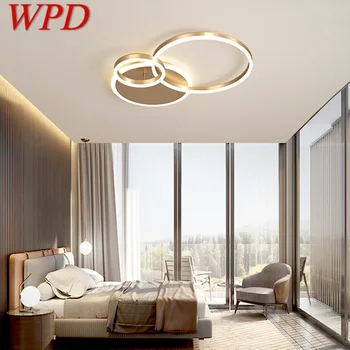 WPD Nordic Ring Потолочные светильники Креативные винтажные светодиодные золотые светильники для современного дома Гостиная Спальня Декор