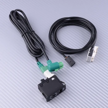  Авто Черный USB Aux Switch Socket Harness Кабель Адаптер Подходит для Mini Cooper R50 R52 R53 2001 2002 2003 2004 2005 2006