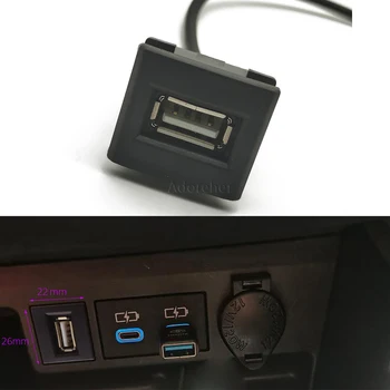 Автомобильный USB-удлинитель Разъем Разъем Порт для Toyota Cross ALTIS AURIS CAMRY RAV4 2019 Аксессуары