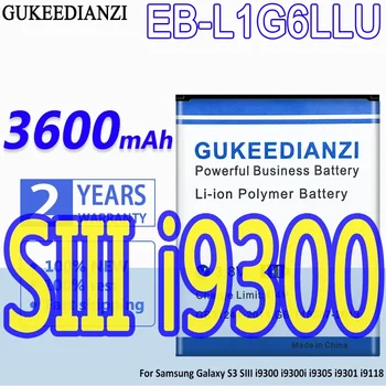 Аккумулятор высокой емкости GUKEEDIANZI EB-L1G6LLU 3600 мАч для Samsung Galaxy S3 SIII i9300 i9300i i9305 i9301 i9118 EB L1G6