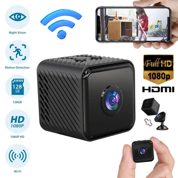 Беспроводная мини-камера WiFi HD 1080P Home Micro IP Cam Ночное видение Обнаружение движения Видеорегистратор Видеорегистраторы Защита