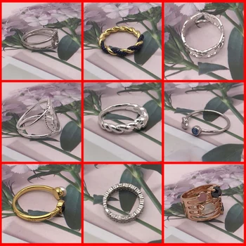 Высококачественное кольцо S925 с оригинальным логотипом Royal Spanish Bear Silueta с бриллиантом, изготовленное из циркона и натуральной материнской раковины Materia-01