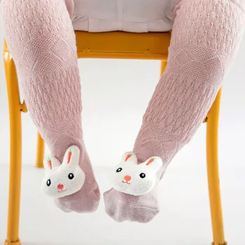 Детские чулки Мода Милый кролик Животное Мультфильм 3D Выше колена Чулки Корейский Стиль Новый Анти-Москитный Теплый Чулок
