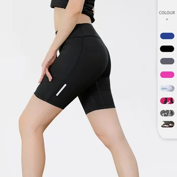 Женские камуфляжные шорты Брюки с высокой талией Узкие сексуальные спортивные колготки для фитнеса для йоги Компрессионные быстросохнущие брюки для бега