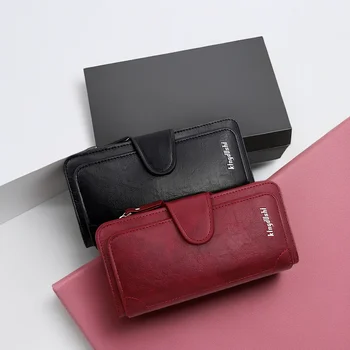 Женский кошелек с длинной пряжкой, нулевой кошелек, многоцветный держатель для карт, сумка для мобильного телефона, ручная сумка, сумка для карт