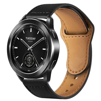 Кожаный браслет для часов Xiaomi S3 Ремешок для часов Xiaomi S2 42 мм 46 мм Ремень для браслета Xiaomi Watch S1 Active/Pro Ремешок