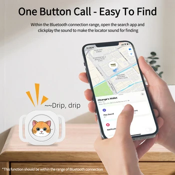 Мини-GPS-трекер Умный Bluetooth-совместимый Bluetooth-совместимый GPS-трекер с защитой от потери сигнализации GPS-трекер для IOS Find My App для поиска кошелька iPad Kids Домашние животные