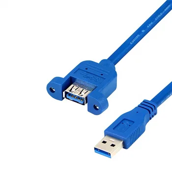 Многофункциональный жирный жирный кабель для быстрой зарядки, удлинитель USB 3.0 папа-мама, удлинительный кабель с ушными винтами, USB-кабель