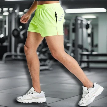 Мужские фитнес-шорты для тренировок Бег Тренировки Короткие быстросохнущие баскетбольные шорты Летние спортивные штаны для бега трусцой Спортивная одежда для мужчин