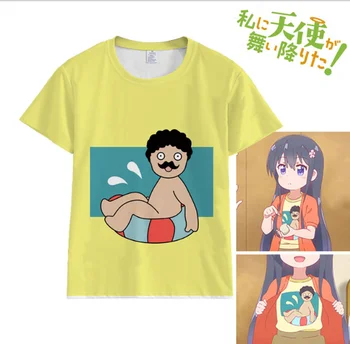 Новый Watashi ni Tenshi ga Maiorita!  футболка для косплея Hana Shirosaki футболка спортивная одежда ткань свободные футболки с коротким рукавом топы