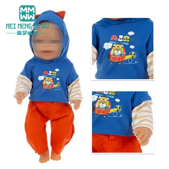 Одежда для куклы подходит 43-45см игрушка для новорожденных аксессуары для кукол мода детские толстовки, куртки, пуховики мальчик подарок