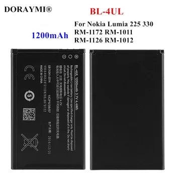 Оригинальный аккумулятор 1200 мАч BL 4UL BL-4UL для Nokia Lumia 225 330 RM-1172 RM-1011 RM-1126 Аккумуляторы для телефона