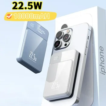 Оригинальный новый беспроводной магнитный внешний аккумулятор для iPhone 15 15Pro Max 15Plus mini Tpey C 10000mAh