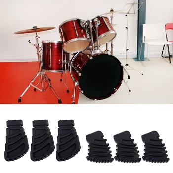 Резиновые барабанные пэды Барабанные комплекты Rack Pad Drumming Practice Tool Drum Kit Stand Коврик Drum Stand Protectors Drum Drop Shipping