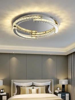 Светлый роскошный потолочный свет, спальня, кабинет, свет, дизайнерский стиль, ресторан, гостиная, свет, главная спальня, светодиодный хрустальный свет