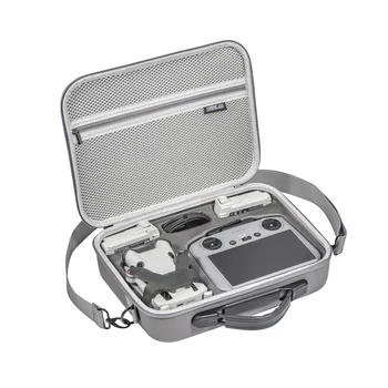 Сумка для хранения DJI Mini 4 Pro Чехол для переноски Портативная сумка через плечо PU Leather RC-2 / RC-N2 All-in-One Handbag Аксессуары для дронов