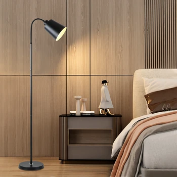  Торшер Гостиная Спальня Ins Style Креативная прикроватная лампа Современная минималистичная рабочая светодиодная вертикальная настольная лампа